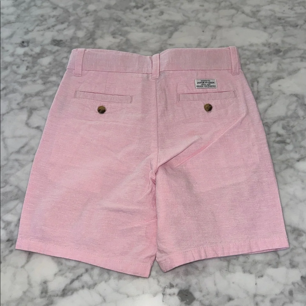 Janie & Jack Pink Linen Shorts 5Y - Picture 2 of 3